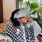 Breathable Cooling Fan Hat Sunscreen Fan Sun Visor Hat Fishing Hat Cooling Peaked Cap Hat Usb Charging Hat Fan for Sport Outdoor